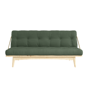 Karup Design Folk Sofa M. 5-laags Matras 756 Olijfgroen/Clear Gelakt