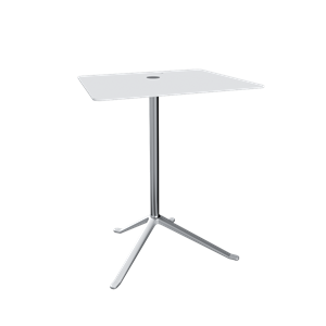Fritz Hansen Little Friend KS14 Bijzettafel Wit/gepolijst Aluminium