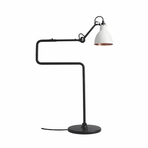 Lampe Gras N317 Tafellamp Zwart-Wit & Koper