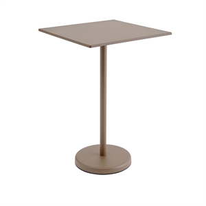 Muuto Linear Stalen Café- en Tuintafel 105x70 cm Taupe