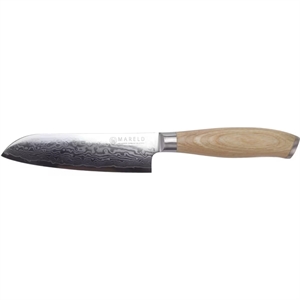 Mareld Akio Japans Santoku Mes 13 cm Licht Hout