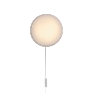 Muuto Looped Wand-/ Plafondlamp, Dimbaar met Schakelaar, IP44, Wit