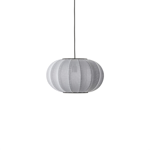 Made By Hand Knit-Wit Ovale Hanglamp Zilver Ø45