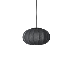 Made By Hand Knit-Wit Ovale Hanglamp Ø45 Zwart LED