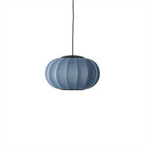 Met de Made By Hand Ovale Hanglamp Ø45 Blauw Steen LED