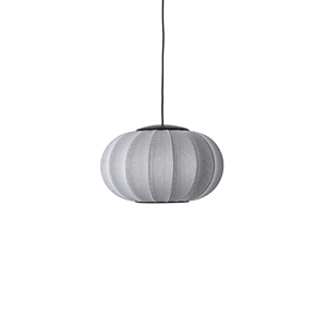 Made By Hand Knit-Wit Ovale Hanglamp Ø45 Zilver LED