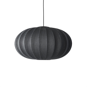 Made By Hand Knit-Wit Ovale Hanglamp Ø76 Zwart LED