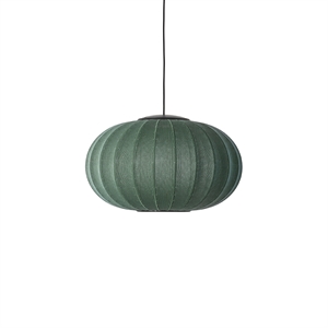 Made By Hand Knit-Wit Ovale Hanglamp Ø57 Tweed Groene LED