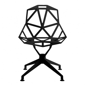 Magis Chair One 4 Poots Eettafelstoel Zwart