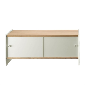 Magis Theca Dressoir met Planken 93x43x78 Aluminium/natuurlijk Kers