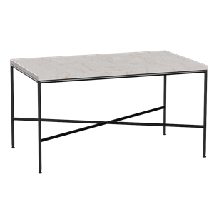 Fritz Hansen Planner salontafel 75x45 cm Crème/ Zwart