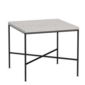 Fritz Hansen Planner Salontafel 45x45 cm Crème/ Zwart