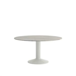 Muuto Eettafel Ø140 Grijs Marmer/ Grijs