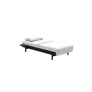 MOEBE Bed Bedframe 90 cm Zwart