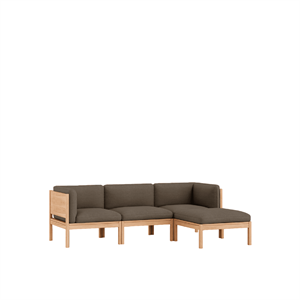 MOEBE Modulaire 3-zitsbank met Zijkanten en Chaise Longue Herfst 361