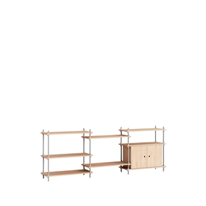 Moebe Plank S.85.3.B Eiken/Roestvrij Staal