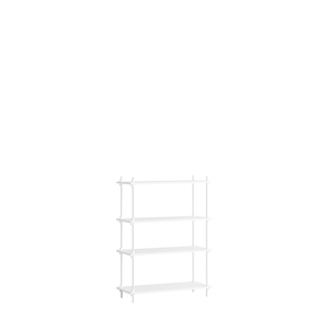 MOEBE S.115.1.A Boekenkastsysteem Wit/ wit