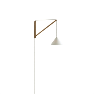 MOEBE Hangende Wandlamp Eiken/ Wit