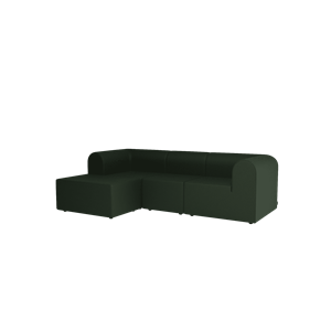 Montana Paradigm 3-zitsbank met Poef Links S975-Steelcut975