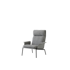 &Tradition Muno LN17 Fauteuil Met Armleuningen & Hoge Rug Warm Zwart/Hallingdal 0126