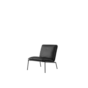 &Tradition Muno LN18 Fauteuil Warm Zwart/Edel Leer Zwart