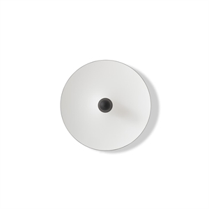 New Works Chanterelle Wand-/ Plafondlamp Ø55 Zwart/ Wit