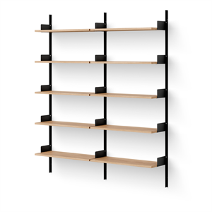 New Works Bibliotheekboekenkast 1900 Eiken/ Zwart