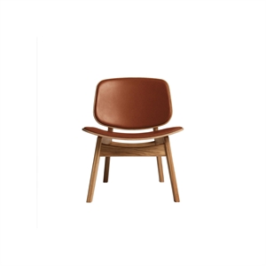 Ro Collectie Pandora Fauteuil Gestoffeerd Geolied Eiken/Calvados Leer