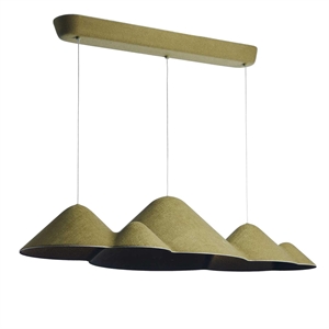 Loom Design Panorama Hanglamp Groot Groen/ Zwart