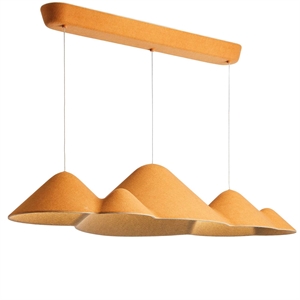 Loom Design Panorama Hanglamp Groot Geel/ Grijs