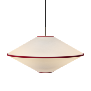 Edgeform Taft Hanglamp Ø65 Rood/Gebroken Wit