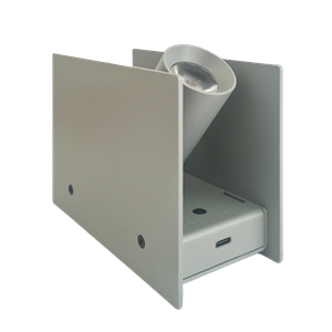 Ilti Luce Plint Mini Spot Zilver