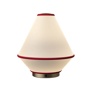 Edgeform Tafta Verplaatsbare Lamp Rood/ Gebroken Wit