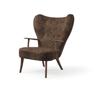 Warme Nordic Pragh Fauteuil Schapenvacht Drake/gerookt Geolied Eiken