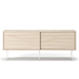 Decotique Vogue TV-meubel met poten 136 wit gepigmenteerd eiken/ Wit