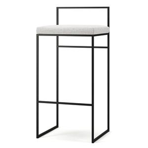 Department Barkruk met Rugleuning 90 cm Zwart/Pacific White