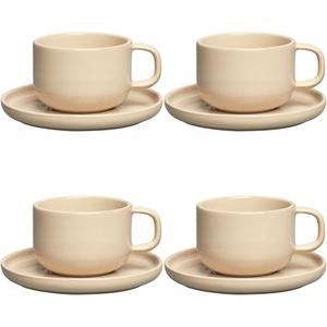 Decotique BON Tazza Da Tè Set Da 4 Beige