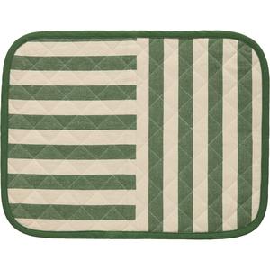 Decotique Block Stripe Placemat 35x45 Groen