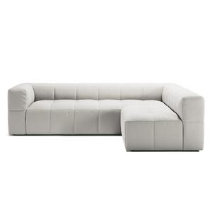 Decotique Mure 3-zitsbank met Open Uiteinde Rechts, Stoom/ Wit