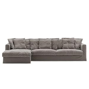 Decotique Le Grand Air 3-zitsbank Divan Links Gerookt Graniet