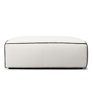 Decotique Grand Hue Voetenbank Steam/ Wit/Grafietgrijs