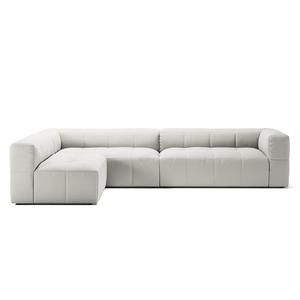 Decotique Mure 4-zitsbank met Open Uiteinde Links, Stoom/ Wit