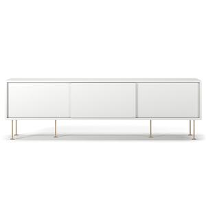 Decotique Vogue TV-meubel met Poten 180 cm Wit/ Messing