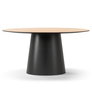Decotique Social Eettafel 150 Zwart/ Eiken/Naturel/Eiken