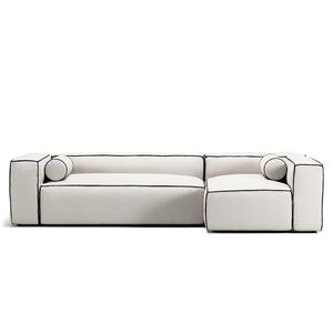 Decotique Grand Hue 4-zitsbank Divan rechts Steam/ Wit/Grafietgrijs