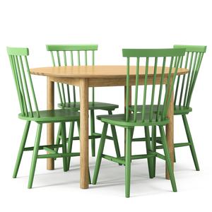 Department Eettafelset Wood Eiken/ Groen