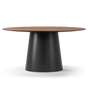 Decotique Social Eettafel 150 Walnoot/ Zwart/ Eiken
