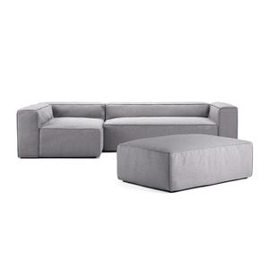Decotique Grand 4-zitsbank Divan Open End met voetenbank links Moonwhite