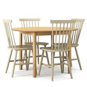 Eettafelset van Department Wood, Eiken/greige