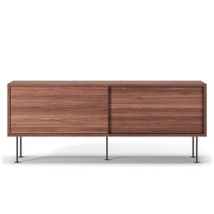 Decotique Vogue TV-meubel met poten 136 Walnoot/ Zwart